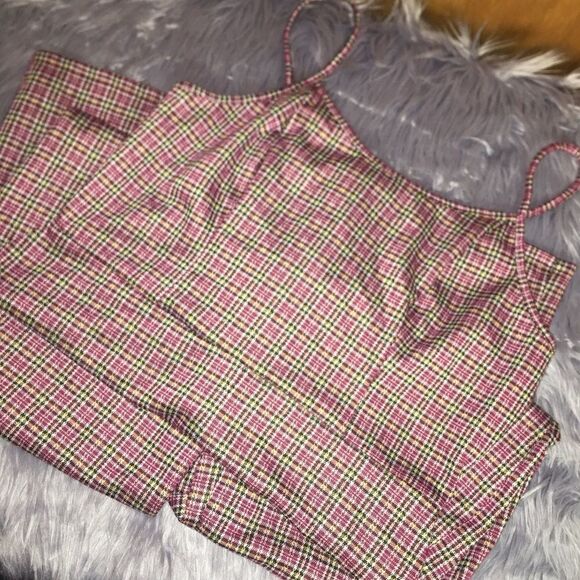 Wild Fable Plaid Kick Flare Crop Jumpsuit Size XXL - Picture 1 of 8